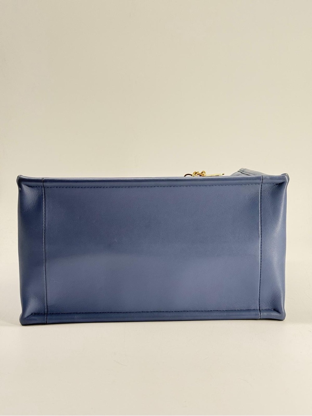 Dior Small Dior Book Tote Blue Macrocannage Leather Bag - Picture 6 of 12